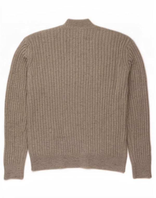 Maglione cardigan con zip intera da uomo Marks & Spencer XS grigio acrilico