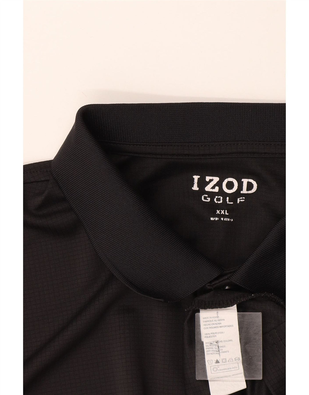 Polo da uomo Izod 2XL poliestere nero