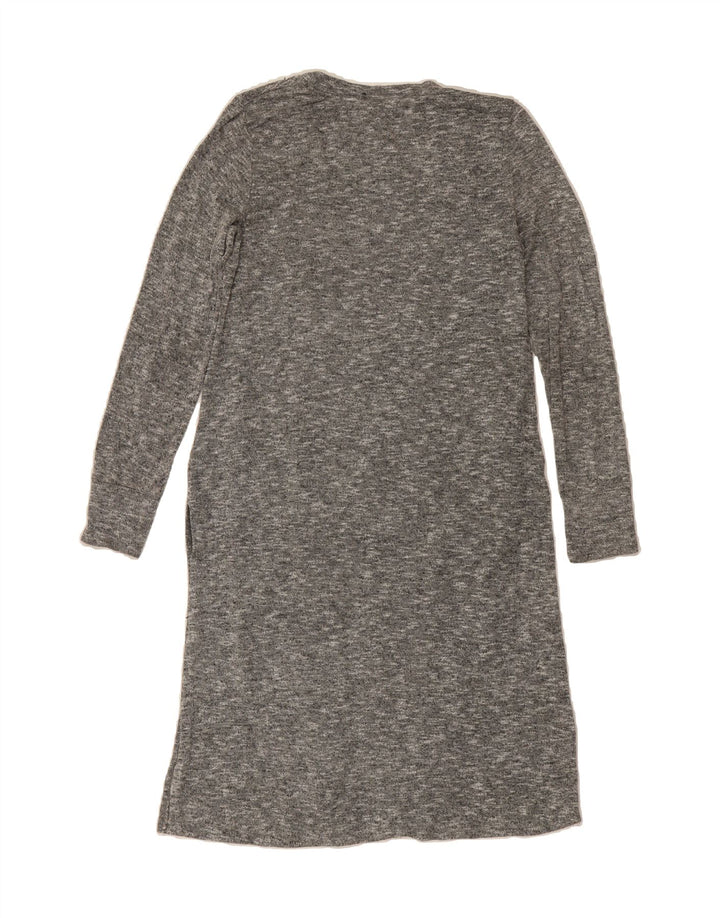 MOSSIMO Womens Longline Cardigan Sweater UK 10 Small Grey Rayon Vintage Mossimo and Second-Hand Mossimo from Messina Hembry 