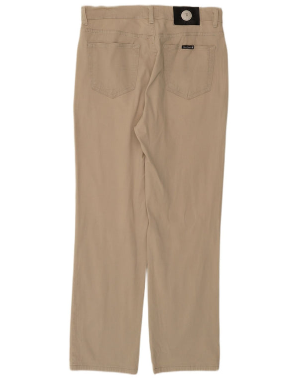 Pantaloni Casual Dritti Uomo TRUSSARDI IT 50 Large W34 L29 Cotone Beige