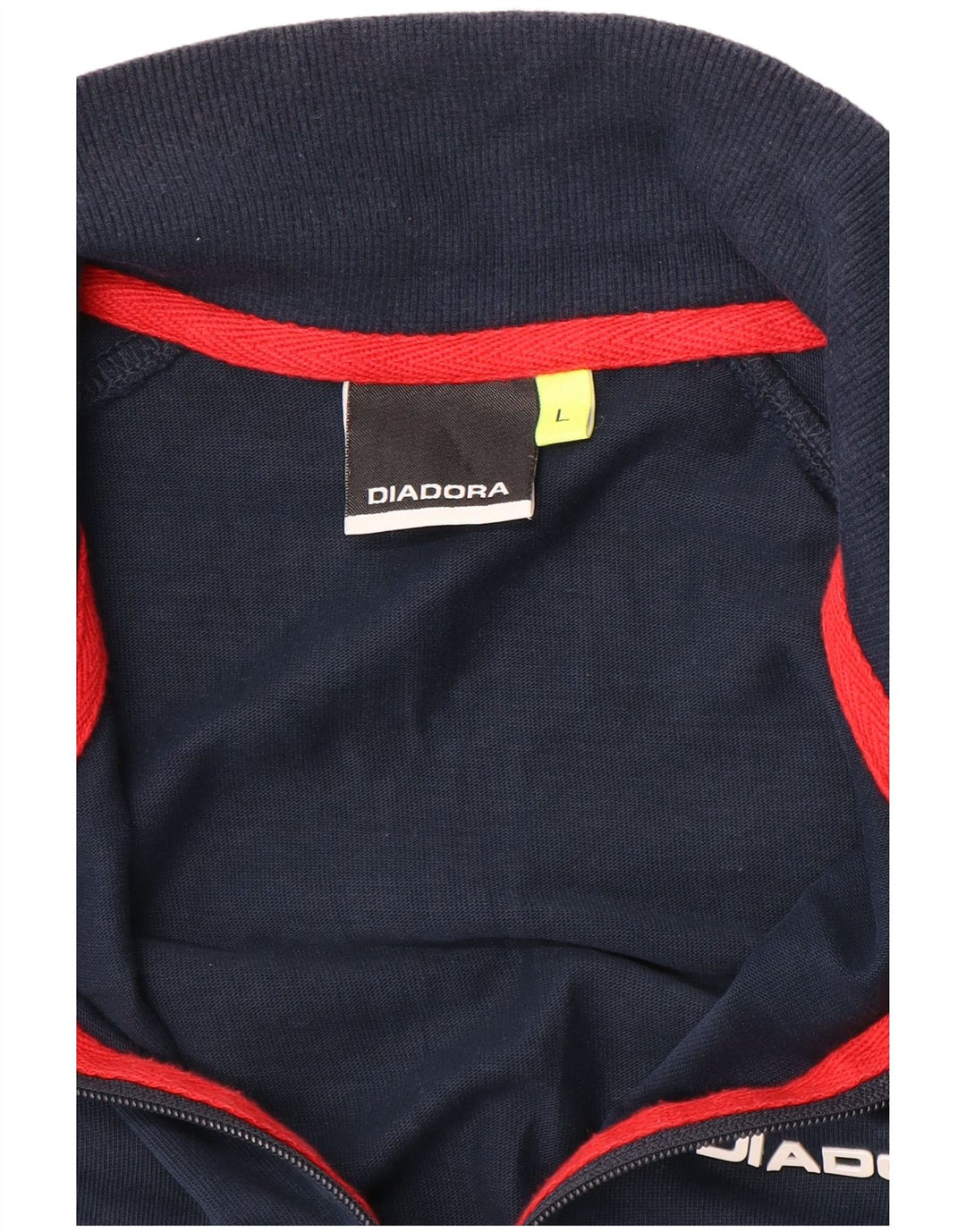 Giacca da ginnastica retrò da uomo Diadora Large color block blu navy