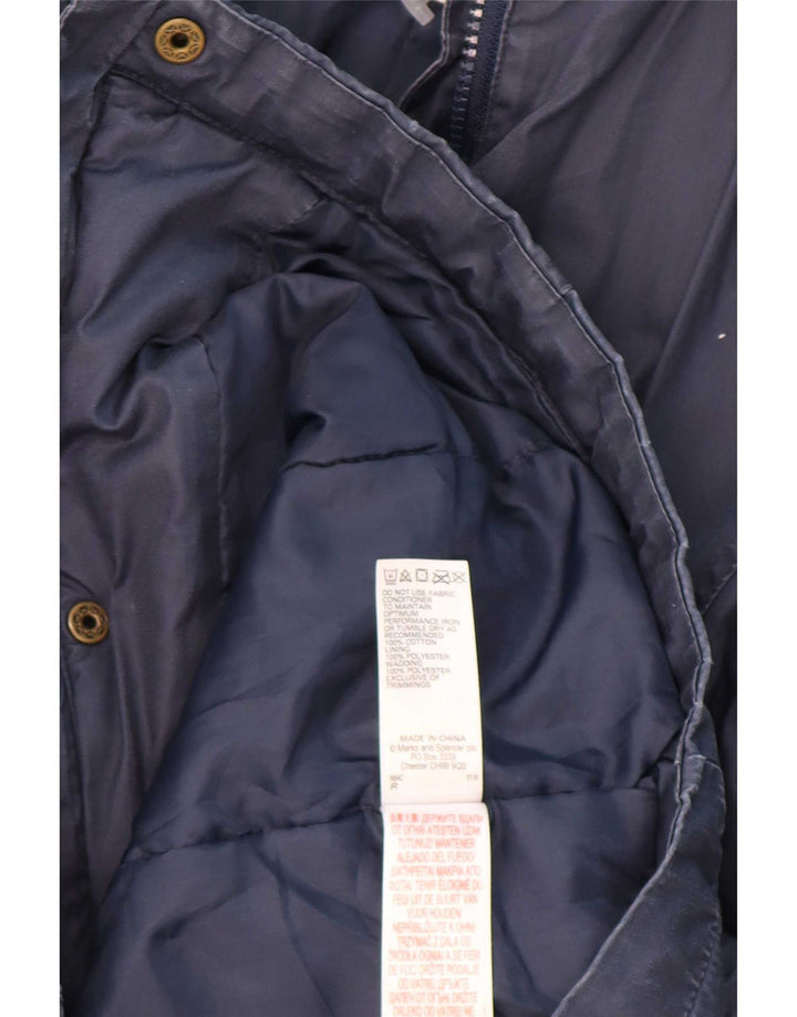 Parka con cappuccio Marks & Spencer per ragazze 11-12 anni in poliestere blu navy