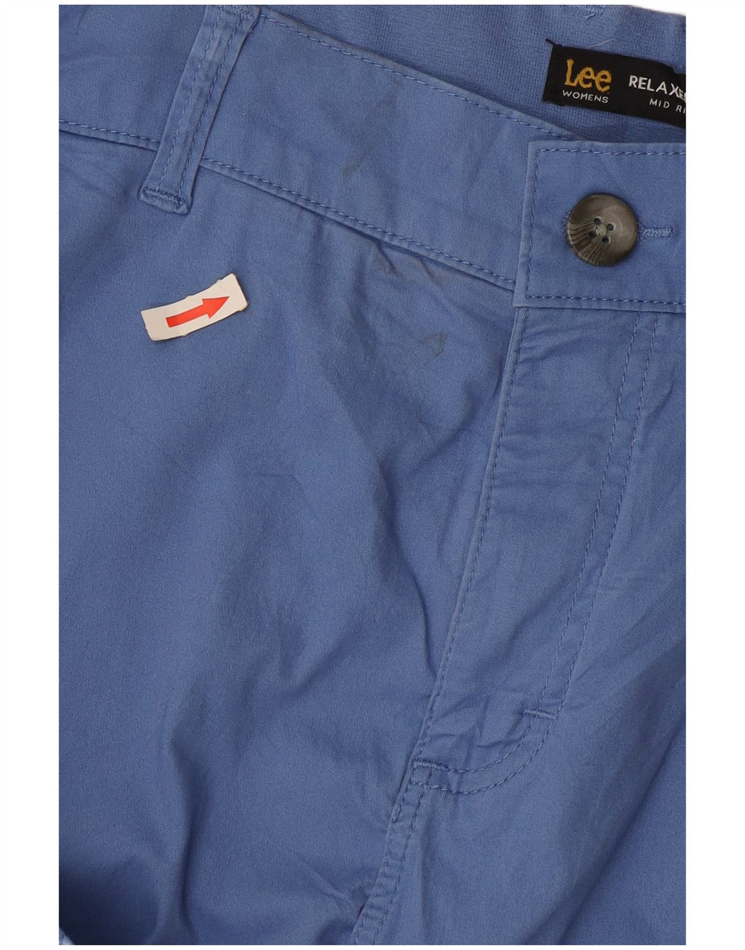 Pantaloni Capri cargo da donna a vita media con vestibilità rilassata Lee W38 L16 Blu