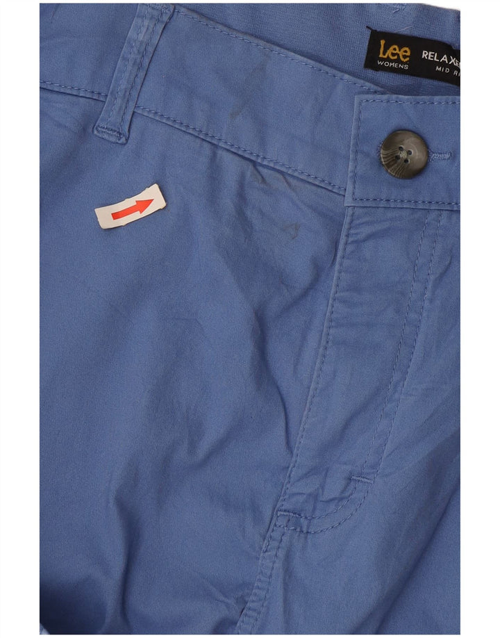 Pantaloni Capri cargo da donna a vita media con vestibilità rilassata Lee W38 L16 Blu