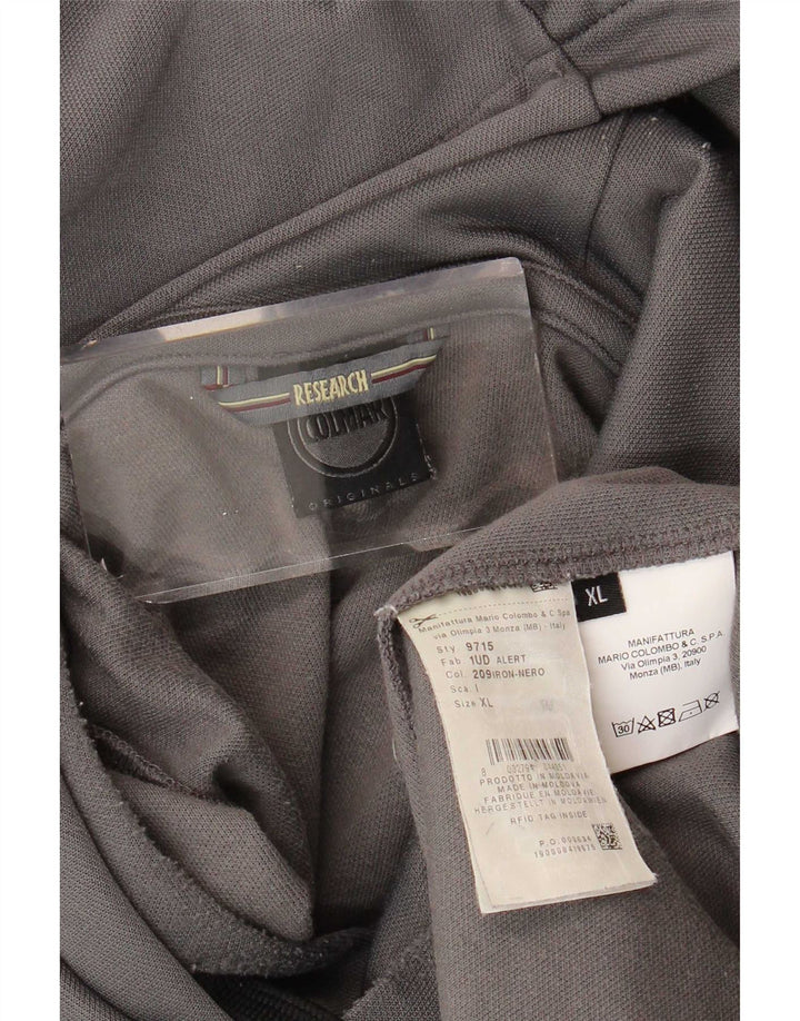 Felpa con cappuccio da uomo Colmar XL in poliestere grigio