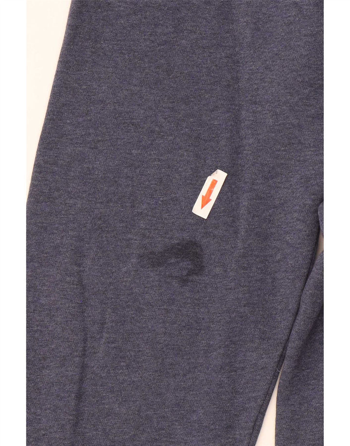 Gant Felpa da uomo con collo con zip, maglione medio, cotone blu navy