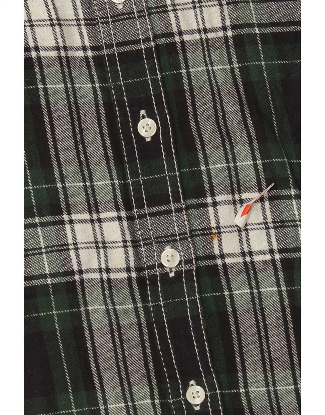 PEPE Jeans Camicia in flanella da donna UK 14 Cotone a quadri verde medio