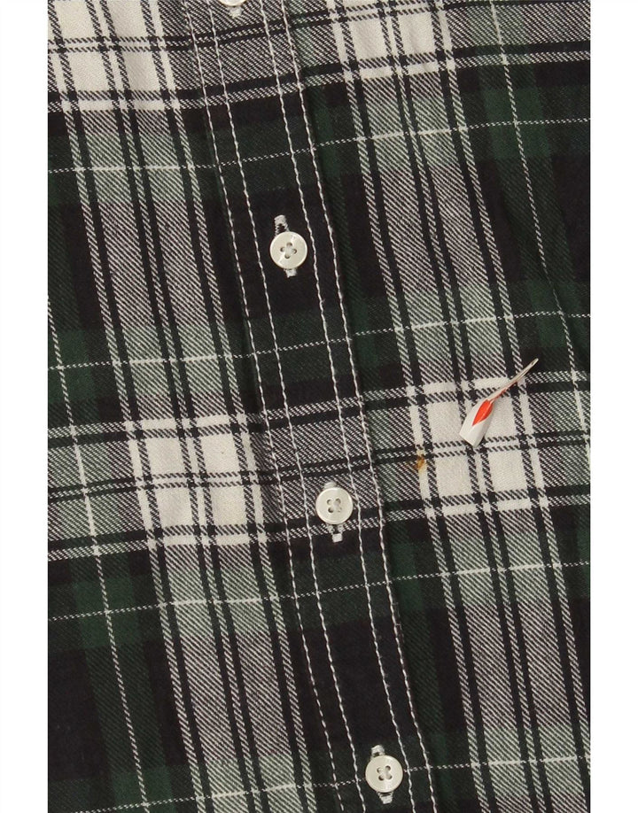 PEPE Jeans Camicia in flanella da donna UK 14 Cotone a quadri verde medio