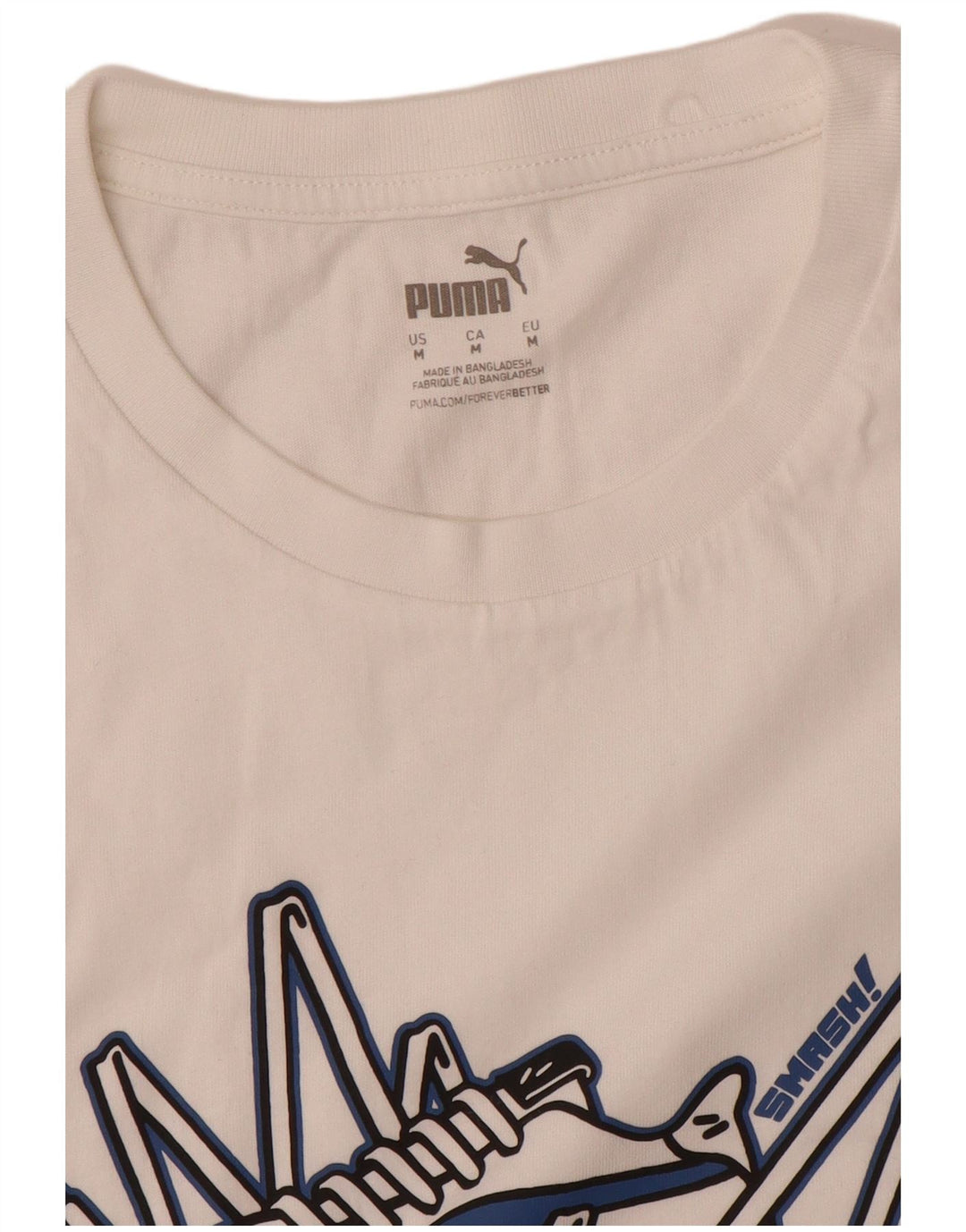 T-shirt grafica da uomo Puma Top bianca media