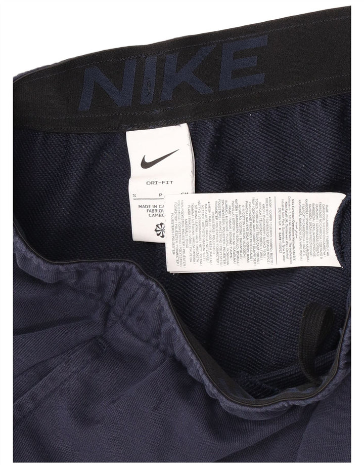 Pantaloncini sportivi Nike Dri Fit da uomo piccoli in cotone blu navy