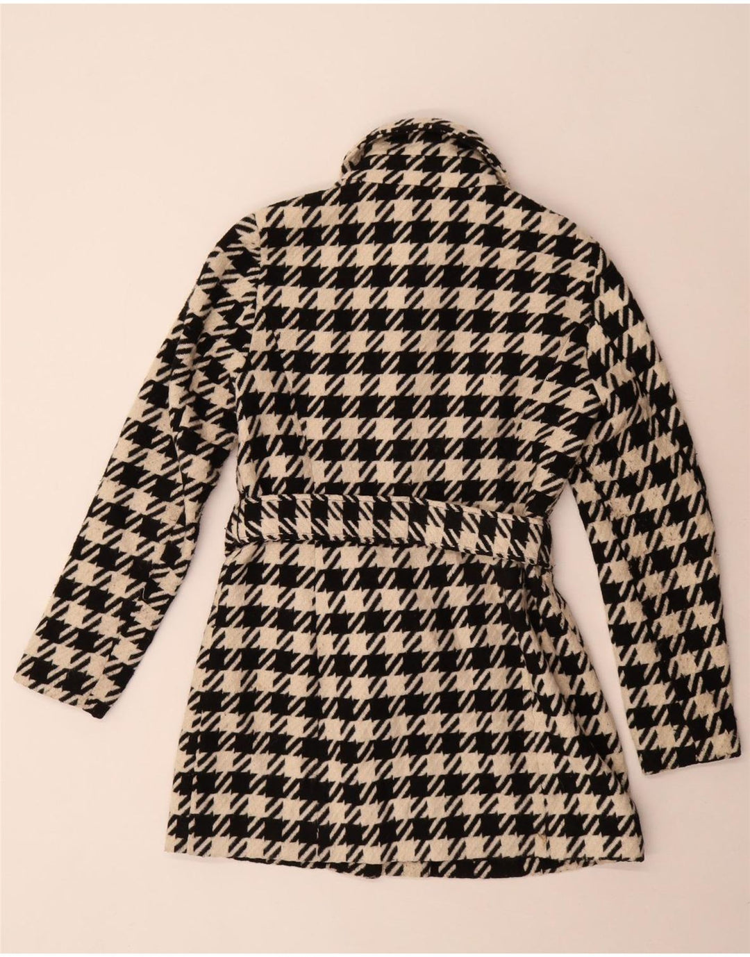 Cappotto da donna Guess UK 10 Small Nero pied de poule in poliestere