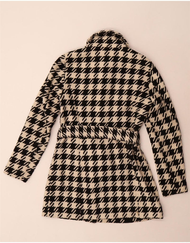 Cappotto da donna Guess UK 10 Small Nero pied de poule in poliestere
