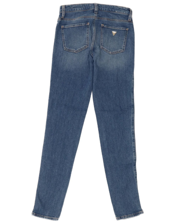 Jeans skinny curva sexy da donna Guess W24 L30 cotone blu