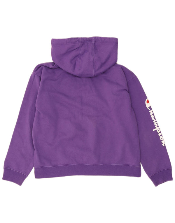 Maglione con cappuccio oversize grafico da donna CHAMPION UK 14 Cotone viola medio