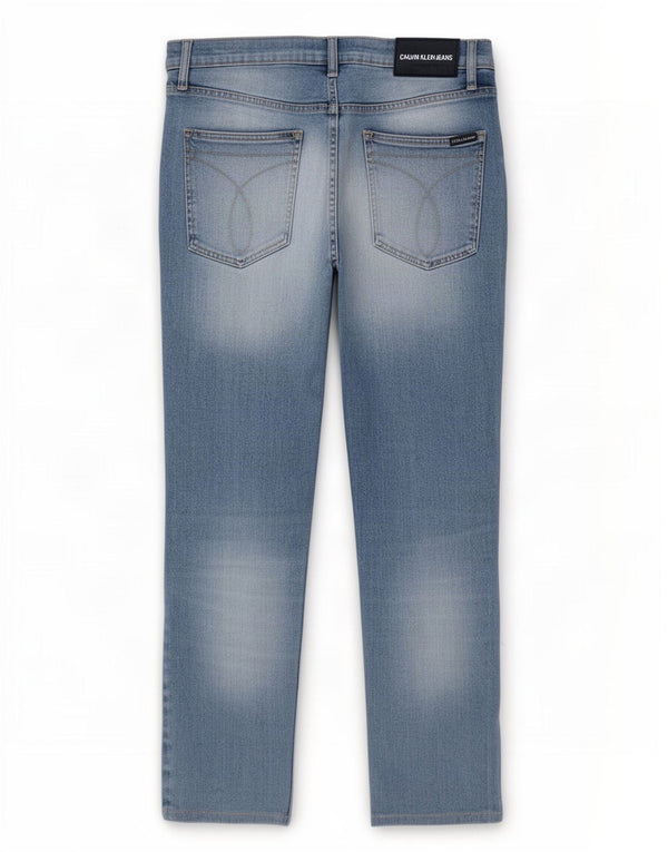 Calvin Klein Mens CKJ 016 Distressed Skinny Jeans W36 L28 Blue