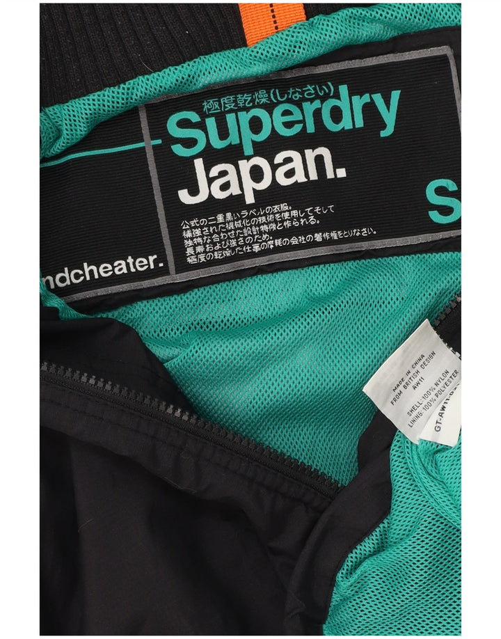 Giacca a vento grafica da donna Superdry UK 10 Small Poliestere nero