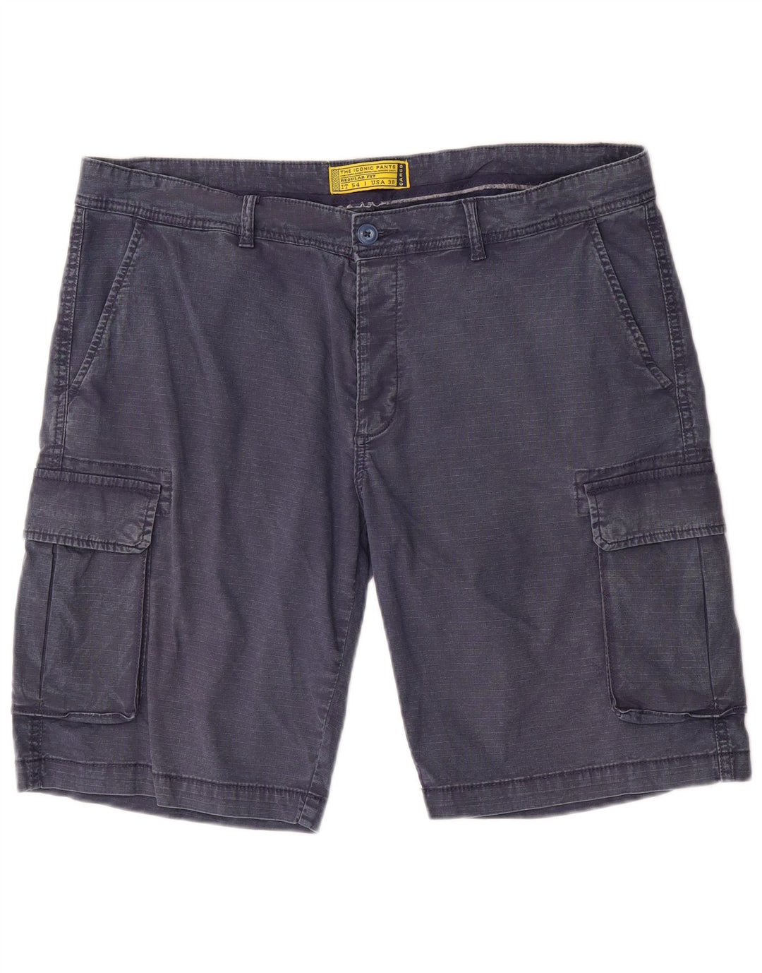 Pantaloncini cargo vintage da uomo vestibilità regolare W38 XL in cotone blu navy