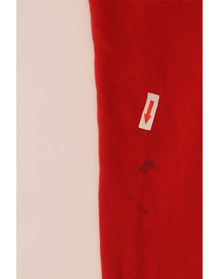 Felpa con cappuccio grafica Nike da donna, grande, in cotone rosso