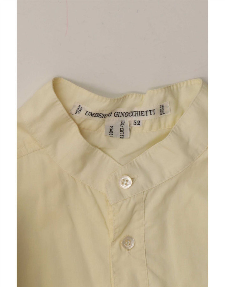 Maglia pullover a maniche corte da uomo Umberto Ginocchietti IT 52 Large gialla