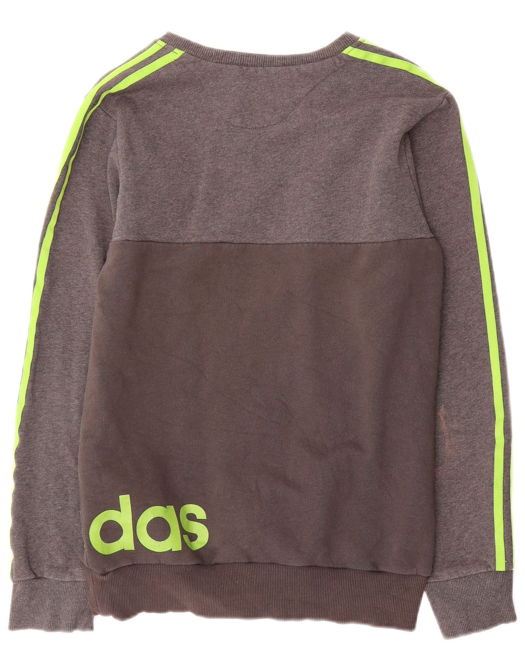 Felpa grafica da uomo Adidas maglione piccolo cotone grigio