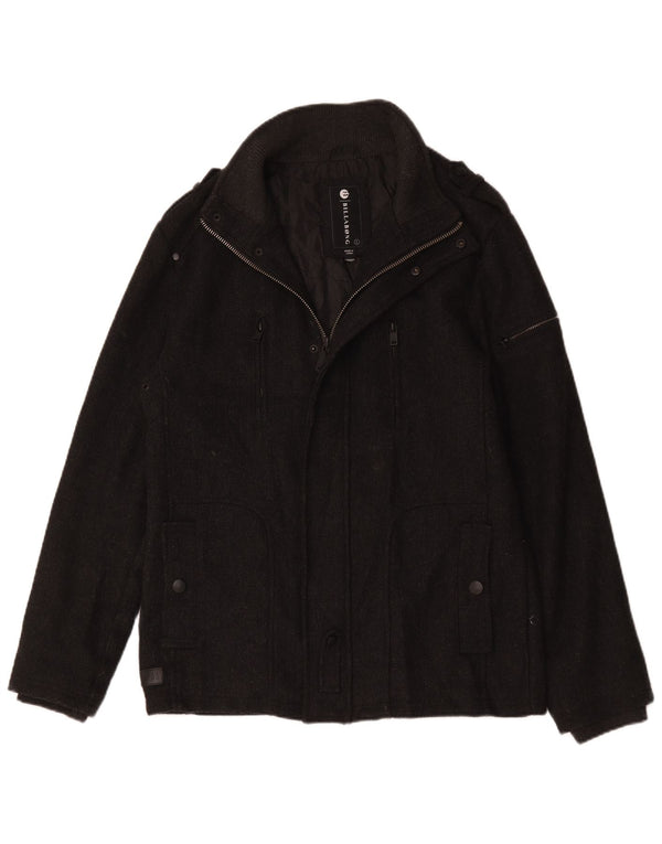 Billabong Mens Military Jacket UK 40 Large Grey Polyester