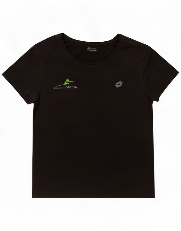 Lotto T-shirt grafica da donna Life's UK 14 Medium Nero