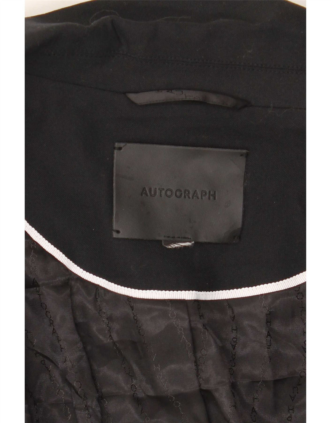 Giacca blazer da donna Marks & Spencer Autograph a 1 bottone UK 18 XL Nera