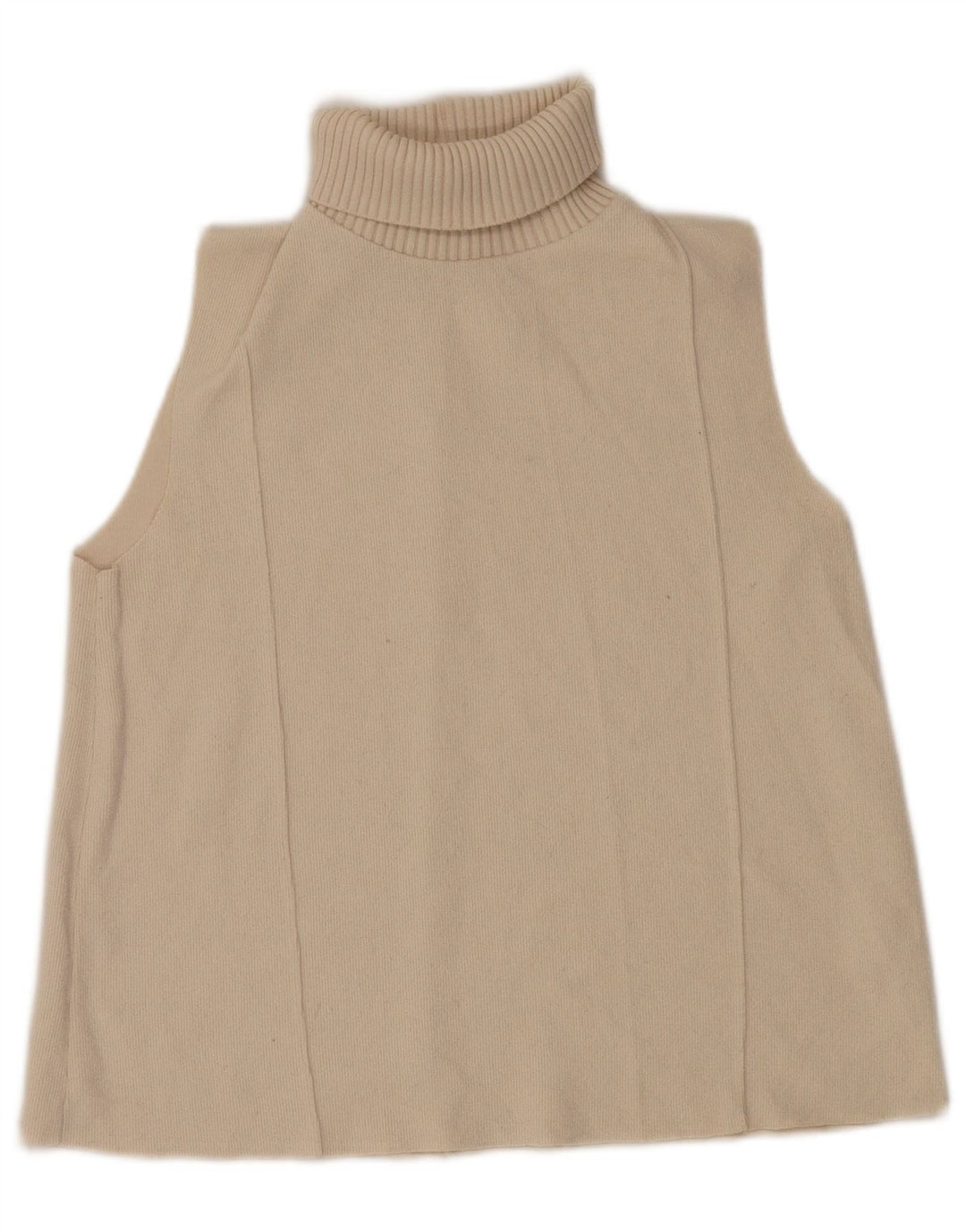 Canotta canotta Zara da donna con collo alto UK 14 poliestere medio bianco sporco