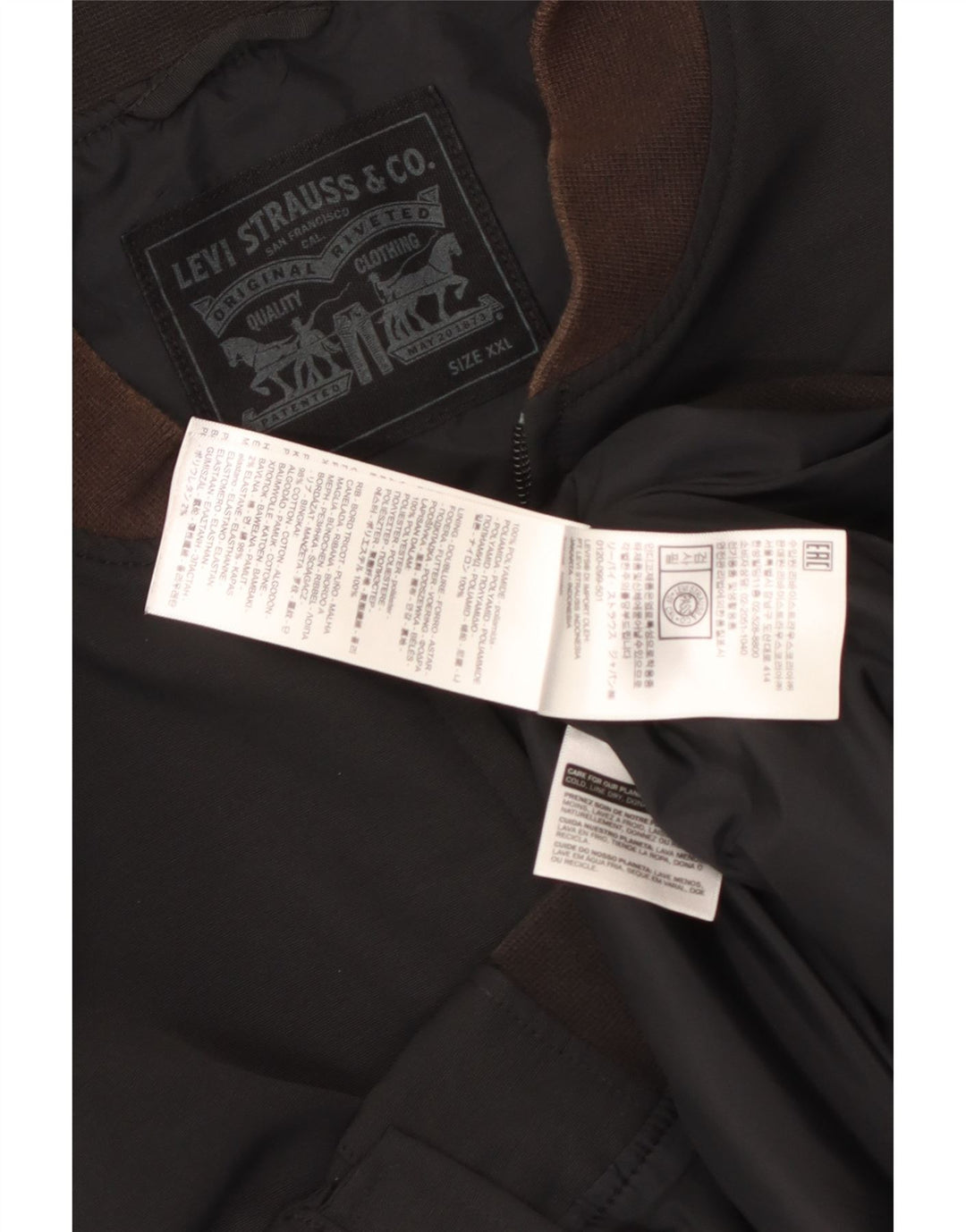 Giubbotto bomber da uomo Levi's UK 44 2XL Nero Poliammide