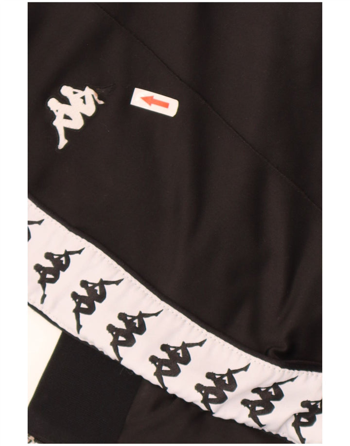 Pantaloni da tuta con grafica Kappa da uomo Joggers Medium Black Colourblock