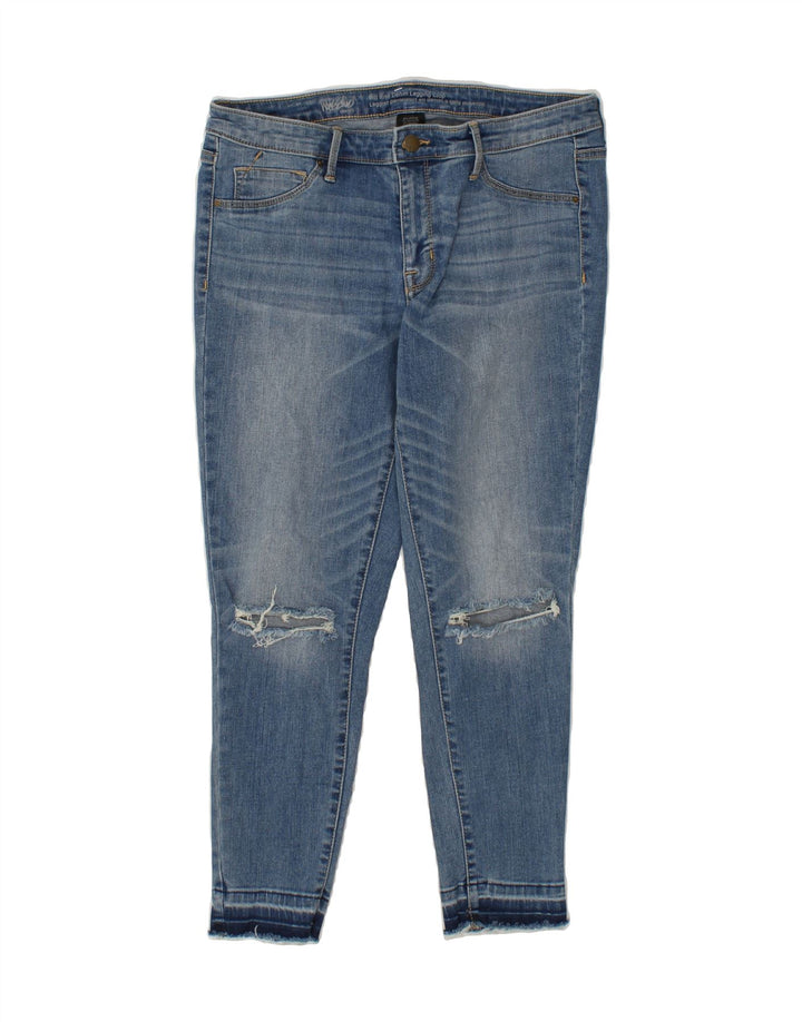 MOSSIMO Womens Mid Rise Jegging Cropped Jeans US 12 Large W31 L25 Blue Vintage Mossimo and Second-Hand Mossimo from Messina Hembry 