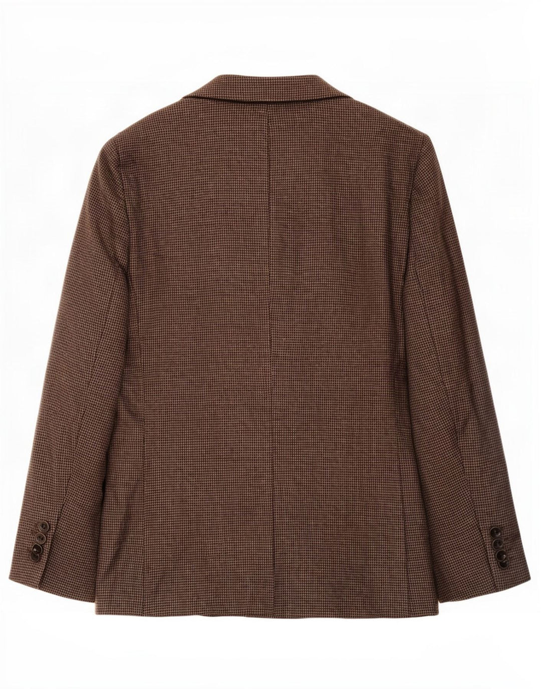 Giacca blazer lunga da uomo Marks & Spencer UK 44 XL pied de poule marrone