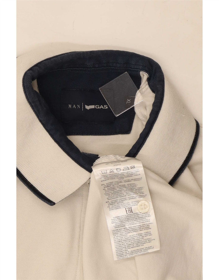 Polo Uomo Gas XL Cotone Bianco