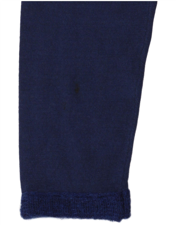 Guess Maglione da donna marciano collo alto maglione US 3 piccolo lana blu navy