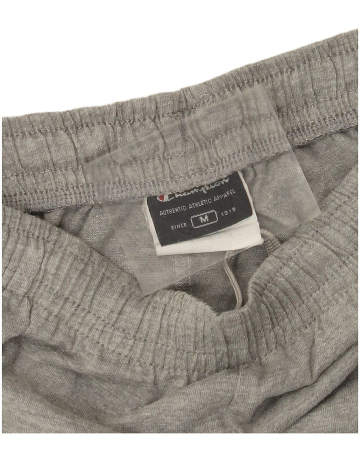 Pantaloncini sportivi da uomo CHAMPION in cotone color block grigio medio