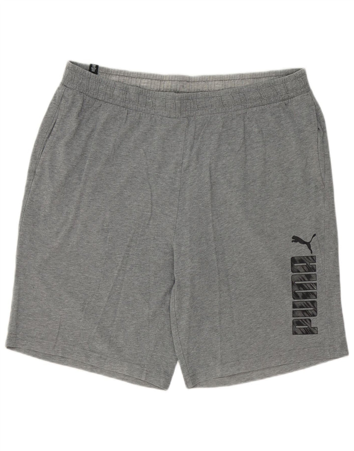 Pantaloncini sportivi grafici PUMA da uomo 2XL cotone grigio