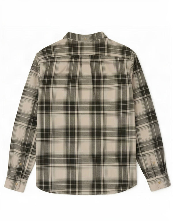 Camicia in flanella slim fit da uomo John Lewis 2XL cotone a quadri verde