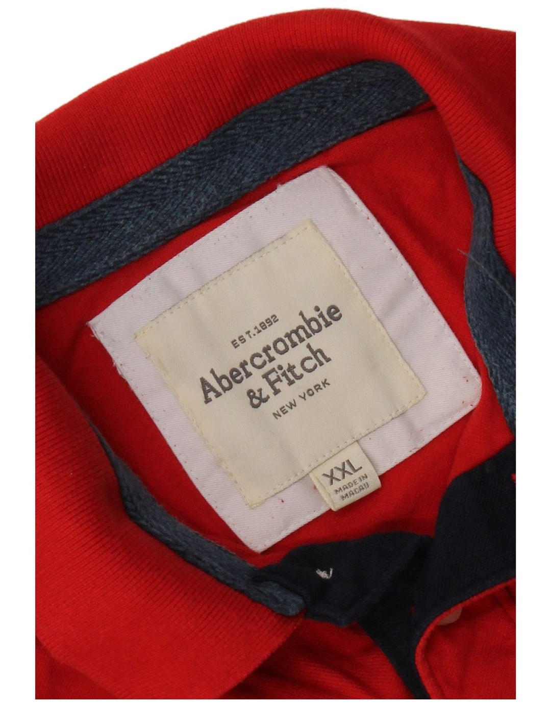 Polo da uomo ABERCROMBIE & FITCH 2XL Rossa