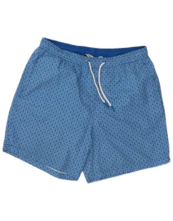 Pantaloncini da bagno da uomo Marks & Spencer poliestere floreale blu medio