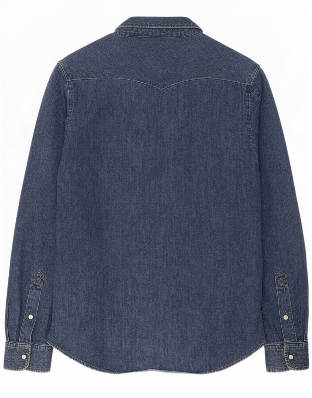Camicia di jeans da uomo Lee in cotone blu medio