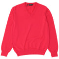 MAERZ MUENCHEN Mens V-Neck Jumper Sweater IT 50 Medium Pink Virgin Wool