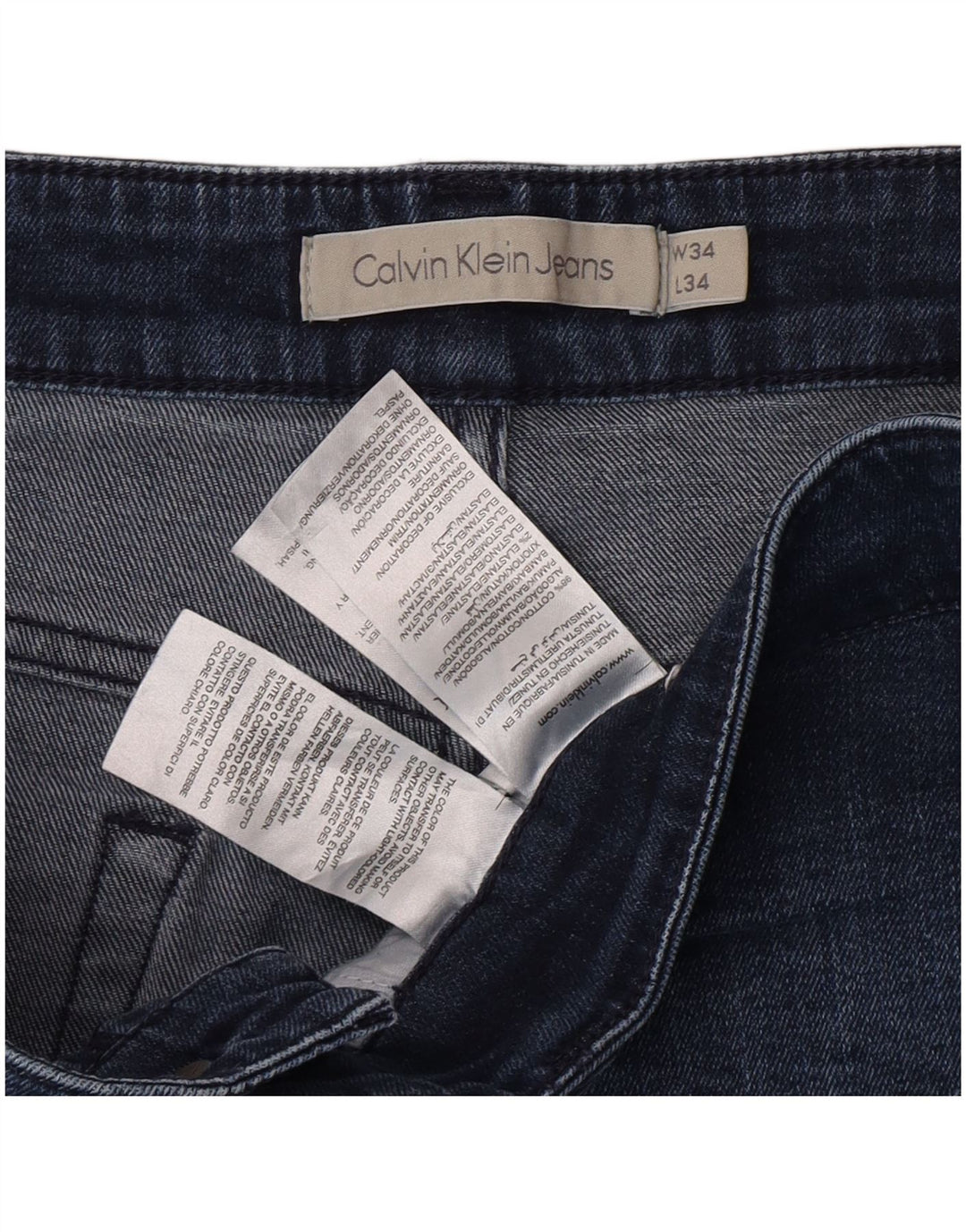 Jeans skinny da donna Calvin Klein W34 L34 cotone blu