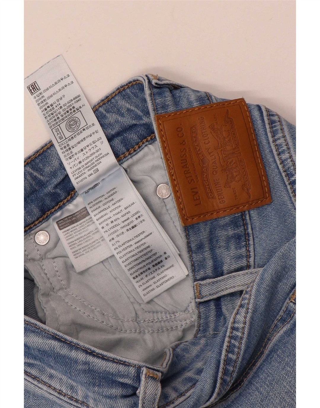 Jeans Levi's da donna 725 bootcut a vita alta W24 L28 cotone blu