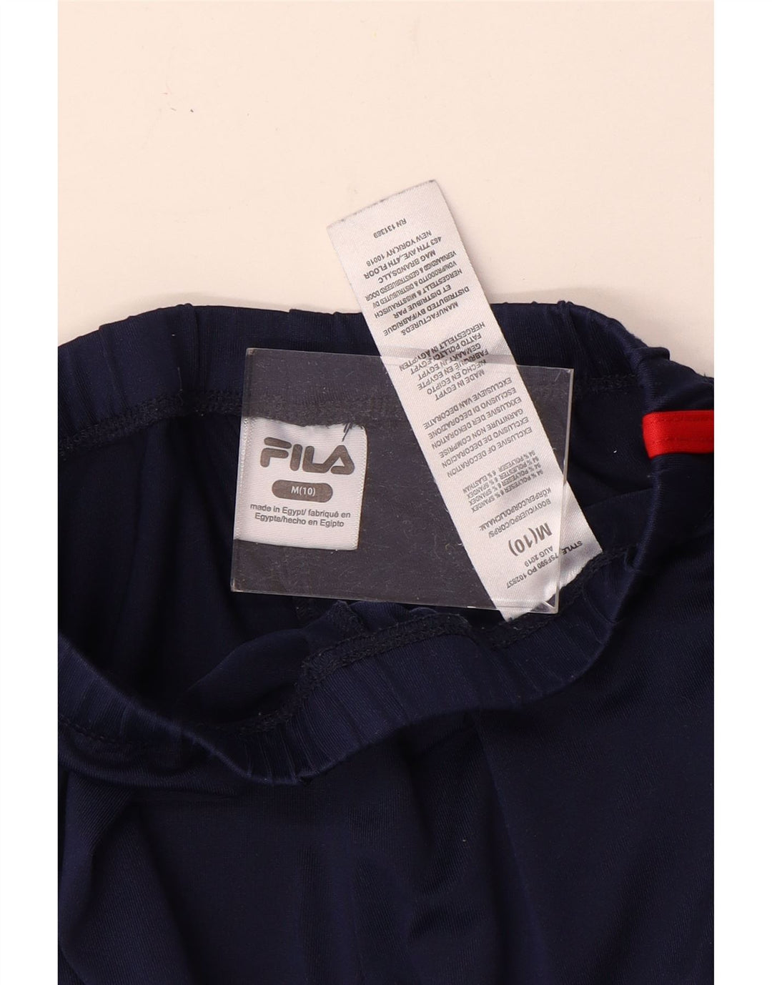 Pantaloni da tuta grafica da ragazzo Fila 9-10 anni poliestere medio blu navy