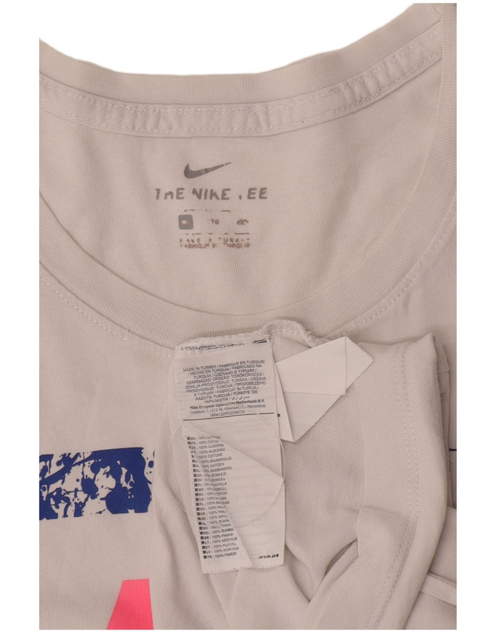 T-shirt grafica da uomo Nike Top 2XL cotone bianco