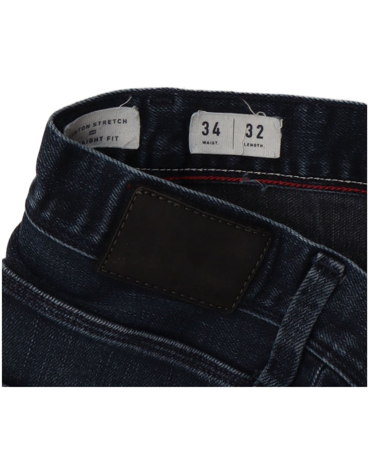 Jeans dritti Denton da uomo Tommy Hilfiger W34 L32 blu navy