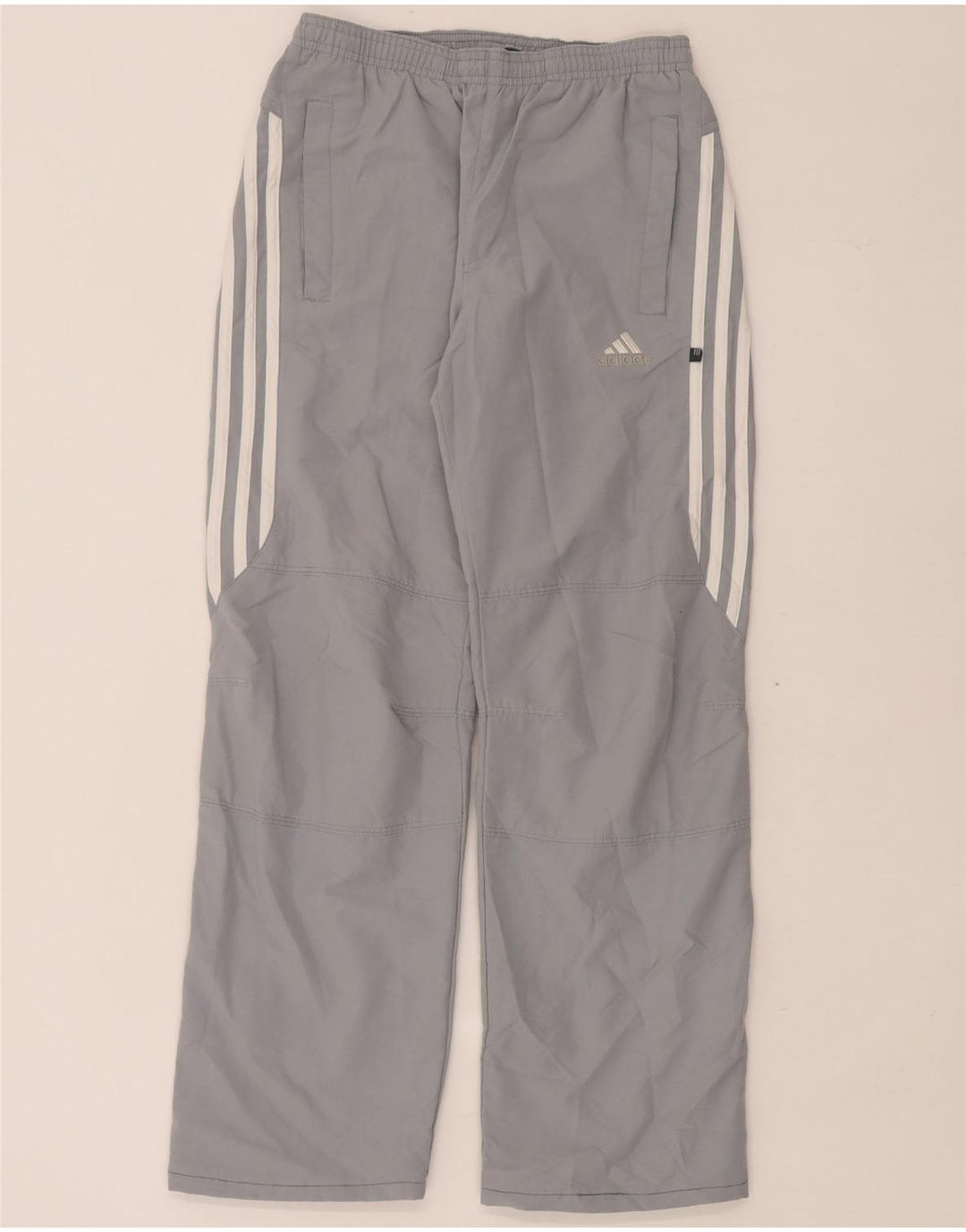 Pantaloni della tuta da ragazzo Adidas 11-12 anni in poliestere grigio