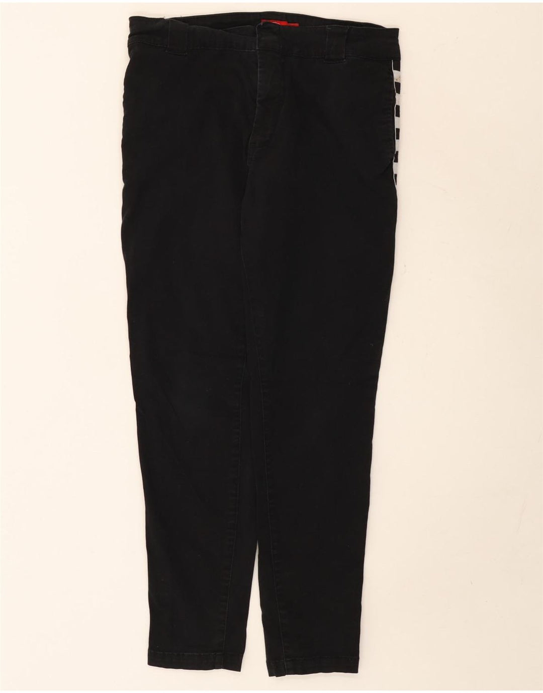 Pantaloni chino slim da donna Dickies US 9 medi W29 L28 neri geometrici