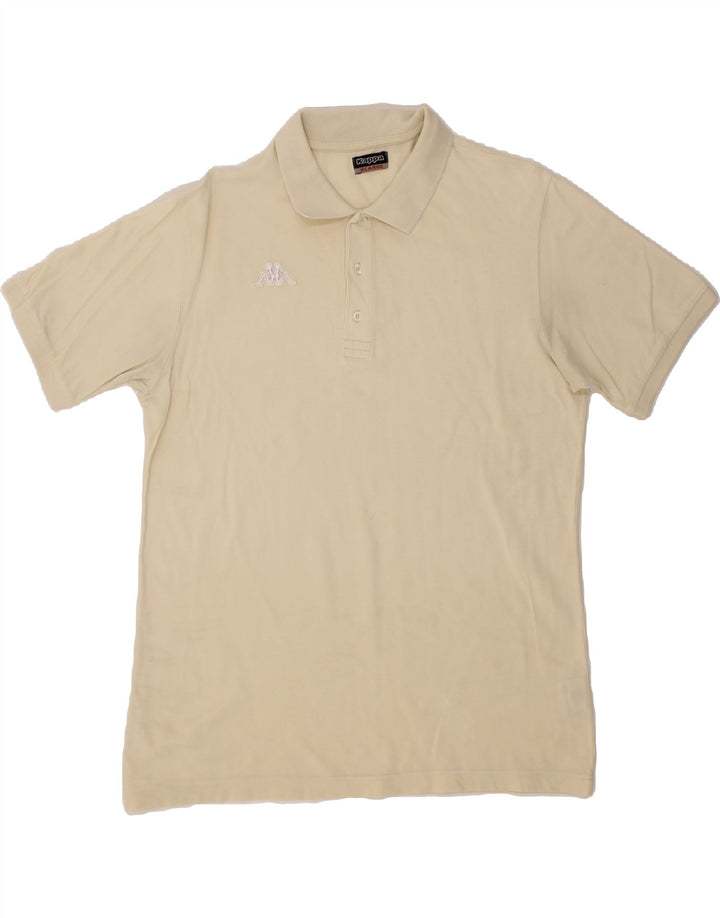 KAPPA Mens Polo Shirt XL Beige Cotton Vintage Kappa and Second-Hand Kappa from Messina Hembry 