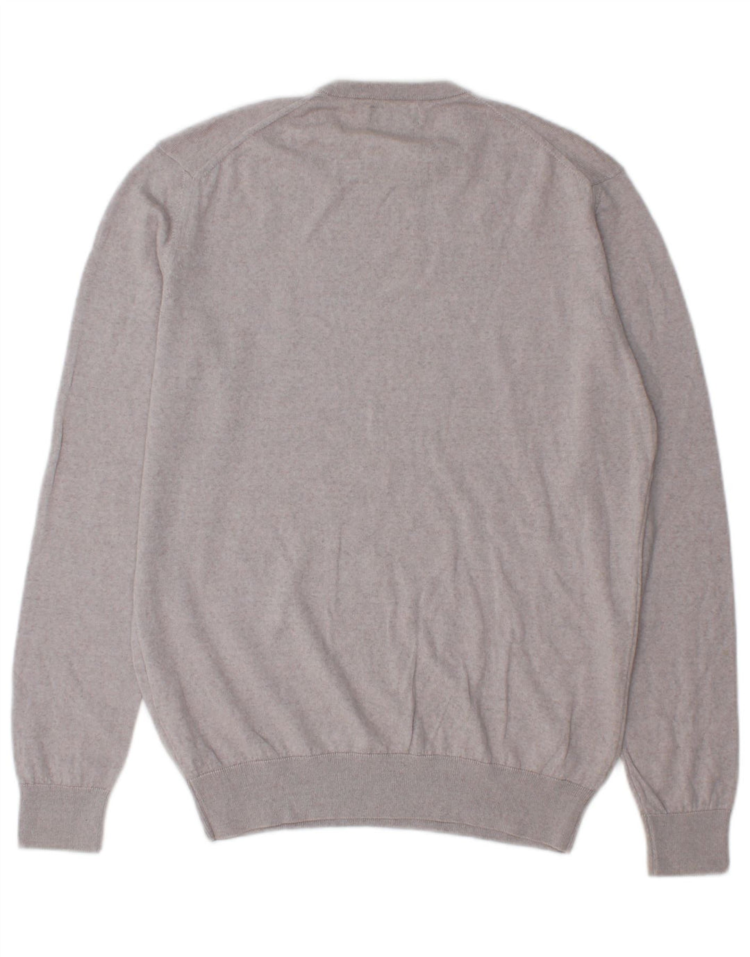 Maglione maglione girocollo da uomo Zara grande in lana grigia